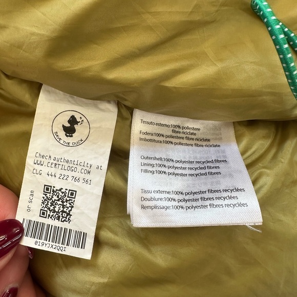 SAVE THE DUCK Olive Puffer Jacket - Picture 7 of 7